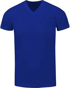 เสื้อยืดคอกลมแขนสั้นผู้ชาย ผ้าฝ้าย 100% ดีไซน์เรียบง่าย พร้อมโลโก้ด้านหน้า ผ้าถัก - Product Image 1