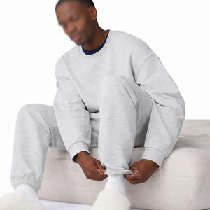 Conjunto Deportivo Unisex al por Mayor, Sudadera de Cuello Redondo y Pantalones Jogger de Felpa, Color Personalizado, Ropa Deportiva, Marca Privada OEM, B2B - Product Image 4