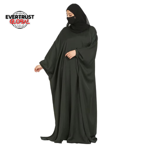 Nouvelle robe abaya musulmane pour femmes, modèle uni, couleur unie, conçue sur mesure, respirante, légère, à manches longues, en polyethersulfone - Product Image 5