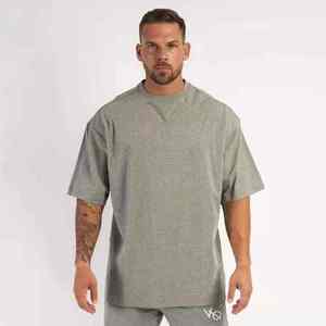 T-shirt Homme en Coton Premium Épais à Épaules Tombantes, Personnalisable avec Logo OEM, Vente en Gros - Product Image 3