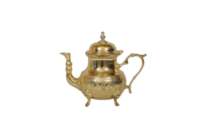 Tetera de latón arte indio Villa diseñador en relieve Mughlai latón tetera para servir té café - Product Image 5