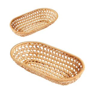 ตะกร้าหวายสานทรงกลมสำหรับงานศิลป์จากเวียดนามสำหรับบ้านและห้องครัวเหมาะสำหรับงานปาร์ตี้และงานเฉลิมฉลอง - Product Image 1