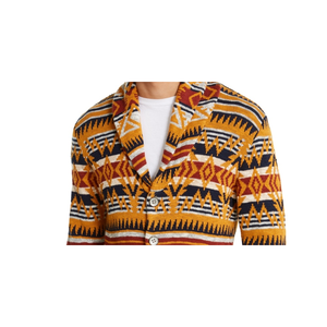 Cardigan American Rag da Uomo con Stampa Midwest Canyon, Motivo a Righe Vintage, Lavorato a Maglia, 100% Cotone, Invernale, con Bottoni, Arancione, Taglia X-Large - Product Image 2