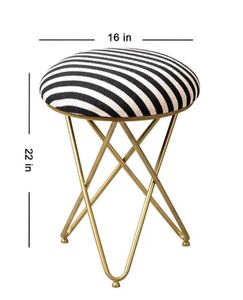 Metallic <b>side</b> <b>table</b> gold cross legs stool ottoman bulk quantity usage home hotel room restaurant indoor outdoor living room 2023 - Product Image 6