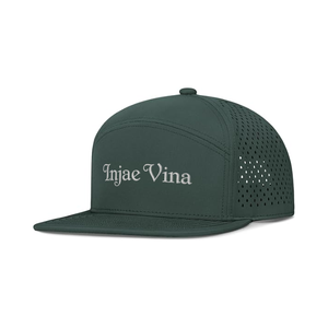 Casquette de golf à visière plate, logo brodé, snapback, imperméable, en gros, structurée, 6 panneaux, découpe laser, perforée, casquettes de sport - Product Image 2