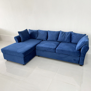 SFL68025 Contemporary L-Shaped Corner <b>Sofa</b> Set 2.4m X 1.4m Fabric Upholstery Extendable with <b>Sponge</b> Filling <b>for</b> Home Furniture - Product Image 4