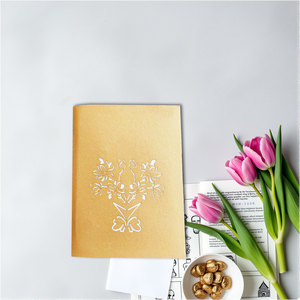 3D ช่อดอกไม้ป๊อปอัพบัตรวันแม่สำหรับคุณแม่มีซองจดหมายและกระดาษโน้ตและกระดาษไฟ - Product Image 6