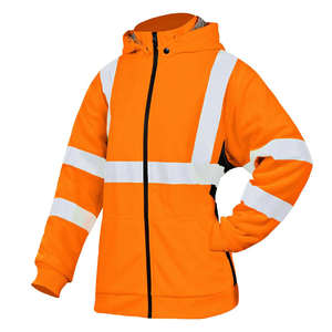 Ropa de trabajo cómoda de poliéster y algodón para hombre, sudadera de seguridad de alta visibilidad, logotipo personalizable, ropa de seguridad reflectante - Product Image 1