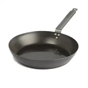 Commercial Grade Carbon Steel Fry Pan Non-Stick Without PTFE PFOA for Professional Kitchens