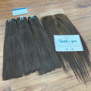 ¡ALTA CALIDAD SUPERIOR! Extensiones de cabello humano de trama vietnamita 100% Extensiones de cabello de trama recta de hueso Remy de doble dibujado virgen crudo - Product Image 1