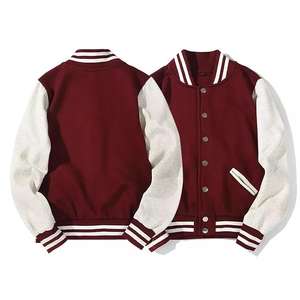 Venta al por mayor 2023 Unisex Varsity chaquetas personalizadas Letterman algodón poliéster cálido Casual moda chaqueta de béisbol para el invierno - Product Image 3