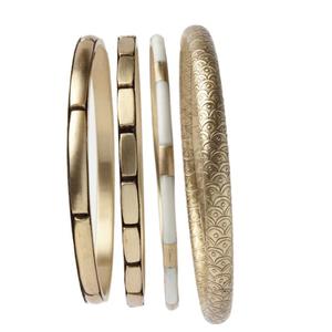 Ensemble de bracelets multicolores en laiton pour femmes, filles, bracelets, bijoux de mode 5 ensembles - Product Image 1