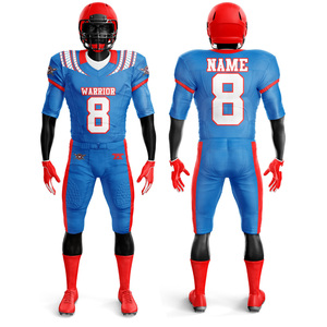 Ensembles d'uniformes de football américain personnalisés de haute qualité, sublimation, durables, confortables, respirants, maillots, pantalons, shorts unisexes - Product Image 1