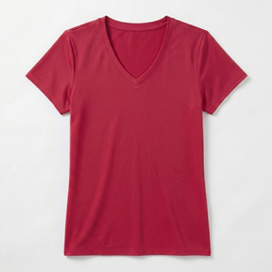 T-shirts personnalisés pour femmes, col en V, à carreaux, été, fabricant OEM ODM, fournisseur en gros, vêtements avec logo personnalisé, 100% coton respirant - Product Image 1