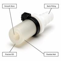 Tuyau de pompe péristaltique résistant aux produits chimiques 11,2x6,4 mm, boîte de réservoir AB en silicone/BPT |   Tube de rechange pour CEMS et analyseur
