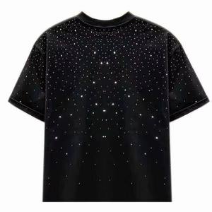 New Style men Crew Neck <b>Rhinestone</b> T-shirt Soft Material Quick Dry Breathable men <b>Rhinestone</b> T-shirt - Product Image 6