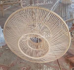 Art Design Natural Rattan Handmade Bamboo Pendant <b>Light</b> Rattan Basket Applicable for Living Room Dining Room and Corridore - Product Image 3