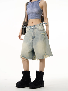 Plaine simple dames jeans shorts fabricant de pantalons vêtements décontractés d'été shorts en jean pour femmes en gros vente chaude élégant - Product Image 3