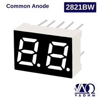 Display LED a Sette Segmenti a Due Cifre VAOHM 2821AW 2281AW 2821BW 2281BW Bianco 0,28 Pollici Catodo/Anodo Comune