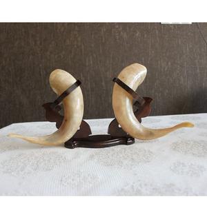 High Quality Eco-Friendly Viking Drinking Horn with Wooden Base Handmade Animal & Religious Design Custom Size Norse <b>Mug</b> India - Product Image 3