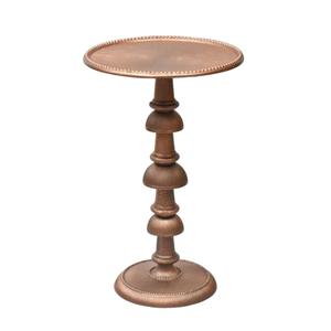 Table ronde avec dessus en marbre et fond en aluminium couleur or métal fini Table basse ronde ou table d'appoint pour meubles de maison - Product Image 4