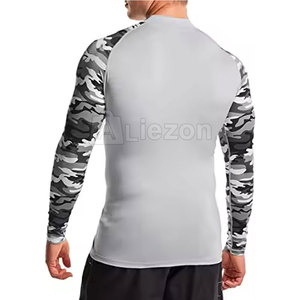 Último diseño Venta caliente Hombres Camisas de compresión Cómodo Fitness Wear Hombres Camisas de compresión - Product Image 4