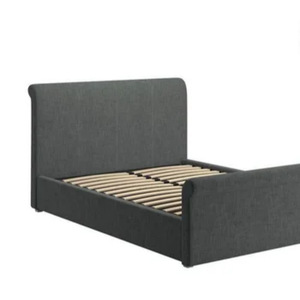 Cadre de <span class=keywords><strong>lit</strong></span> double rembourré de luxe moderne avec rangement à vérin à gaz – <span class=keywords><strong>Lit</strong></span> Queen/King en tissu gain de place pour appartements et hôtels - Product Image 6