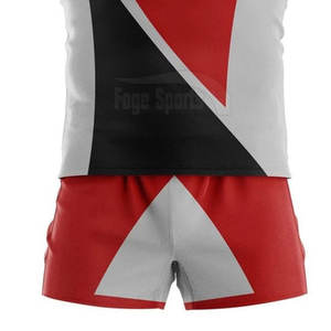 Créez votre propre logo, ensembles de maillots de rugby personnalisés, respirants, à séchage rapide, 100% polyester, de haute qualité, demi-manches, vente chaude - Product Image 2