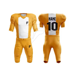 Uniforme de Fútbol Americano Personalizado de Alta Calidad, Más Vendido, 100% Poliéster, Transpirable, de Secado Rápido, Mangas Cortas - Product Image 1