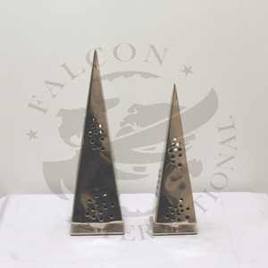 Arbre de Noël en verre blanc de haute qualité peint avec des flocons de neige et des ornements de motif fauve lumières LED décoration de Noël - Product Image 6