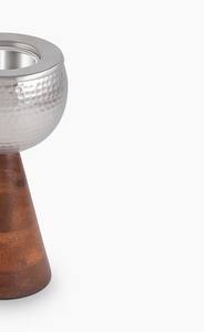 Brûleur d'encens Bakhoor en bois de luxe et en métal martelé avec gobelet amovible et brûleur d'Oud arabe pour une utilisation au Moyen-Orient et pendant le Ramadan - Product Image 4