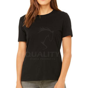 Camiseta de algodón 100% OEM para mujer, ropa de calle ecológica, estilo para verano, camiseta informal de punto de algodón a la venta - Product Image 1