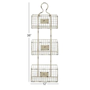 3 Tier Mesh Metal Wire <b>Basket</b> Kitchen Storage For Fruit Harvest <b>Basket</b> For Kitchen <b>Shop</b> Home - Product Image 4