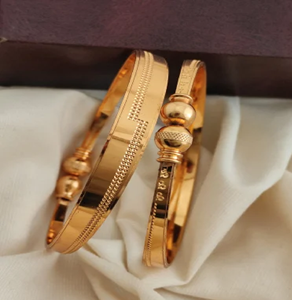Brazalete de latón dorado, brazalete de moda, pulseras de joyería de moda, brazaletes de joyería de mano para mujer de alta calidad, precio de fábrica - Product Image 2