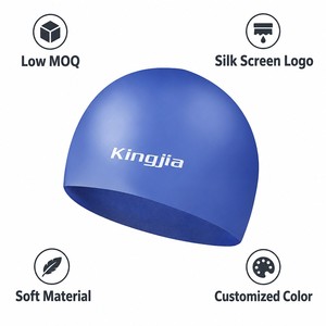 <span class=keywords><strong>Bonnet</strong></span> <span class=keywords><strong>de</strong></span> <span class=keywords><strong>bain</strong></span> en silicone imperméable et élastique pour adultes, avec logo personnalisé imprimé, protection des oreilles pour l'entraînement en piscine - Product Image 1