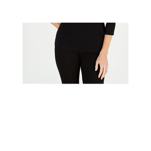 T-Shirt da Donna Karen Scott con Grafica Gatto, in Jersey di Cotone Traspirante, Abbigliamento Estivo, con Paillettes, Vestibilità Aderente, Taglie S-XL, Nero - Product Image 3