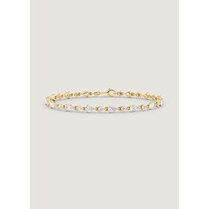 Juliette Yellow <b>Gold</b> Diamond Row Bracelet Elegant Diamond Bracelets & <b>Bangles</b> - Product Image 1