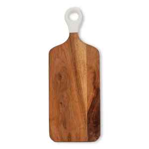 Planche à découper en bois d'acacia incrustée de résine exquise pour la cuisine et planches à découper rectangulaires en bois d'acacia avec résine ondulée - Product Image 1