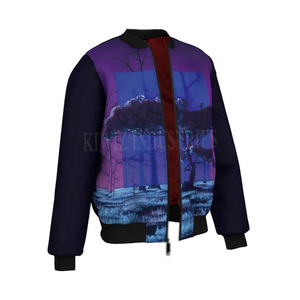 2024 hommes Sublimation nouveau Style veste personnalisée 100% coton plaine hommes mode Sublimation veste - Product Image 2