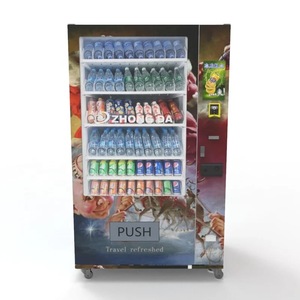 Fully Automatic Combo Snacks Drinks <strong>Vending</strong> <strong>Machine</strong> Coin QR Code Token Payment System with SDK Function for <strong>Soda</strong> Foods Snacks