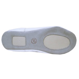 Ustom-Zapatillas de gimnasia con su Logo, zapato de media suela de cuero real para niñas y mujeres - Product Image 3