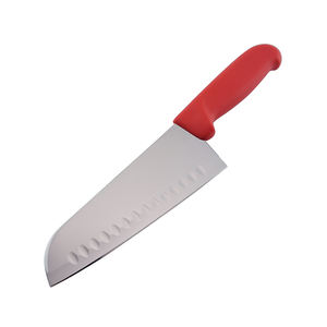 มีดเชฟญี่ปุ่นดามัสกัสมืออาชีพด้ามจับสีแดง - Product Image 1