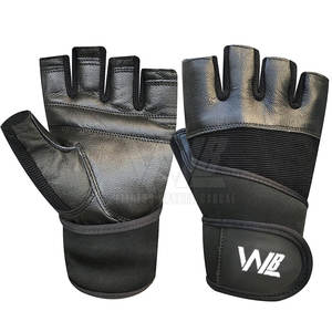 Gants de musculation respirants pour l'entraînement, service OEM, fabrication sur mesure, gants de musculation en cuir véritable - Product Image 1