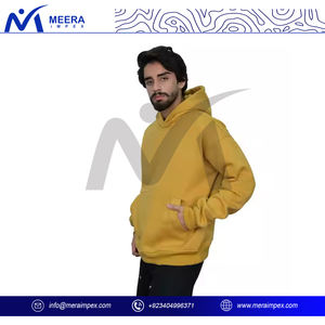 Pull à capuche pour hommes de qualité supérieure poche kangourou chaud confortable doublure polaire décontracté coupe décontractée motif solide automne hiver ODM approvisionnement - Product Image 5