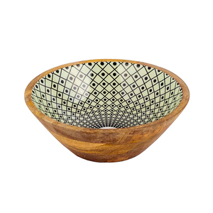 Cuenco para mezclar ensaladas más vendido, esmalte impreso para fiestas y cocina, cuenco de madera para sopa y aperitivos de calidad estándar, diseño clásico - Product Image 3