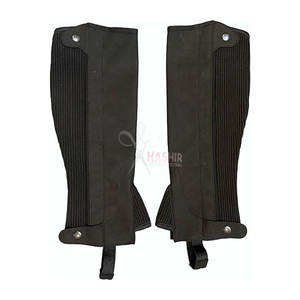 Polainas Ecuestres Negras Premium Unisex para Adultos, de Cuero Sintético Amara, con Cierre de Cremallera, HASHIR INTERNATIONAL - Product Image 5