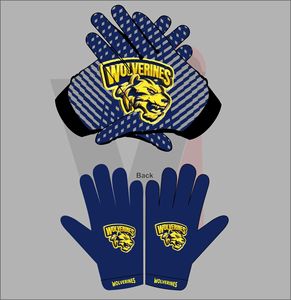Guantes de Receptor de Fútbol Americano de Cuero Sintético Suave y Cómodo - Product Image 1