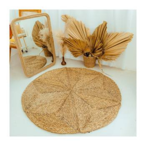 Meilleure vente Tapis en jacinthe d'eau du Vietnam Tapis tissé tressé en fibre naturelle pour hôtel de villégiature Salon Chambre HomeFloor - Product Image 6