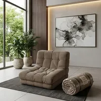 Canapé-lit ergonomique à une place pour soulager la pression, style minimaliste, mousse à mémoire de forme haute densité pour salon, emballé sous vide