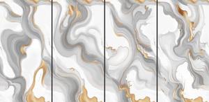 Azulejos de Porcelana Gris Dorado de Primera Calidad para Pisos y Paredes, Azulejos de Porcelana Pulida con Aspecto de Mármol para Sala de Estar en Venta - Product Image 2